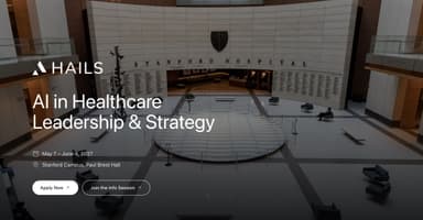 HAILS: Stanford's healthcare AI course for clinical leaders