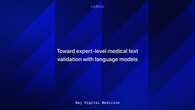 Toward expert-level medical text validation with language models